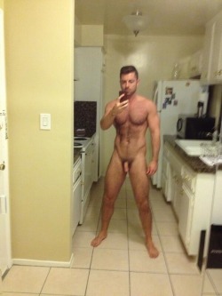 menwithcams:  Damn he works out Check out our other blog http://www.bushymale.tumblr.com/ Bushy Dicked Men http://facialhairlove.tumblr.com/ Nude bearded Men http://closeupdick.tumblr.com/ Close up Dick Shots http://manlyuniform.tumblr.com/ Military Men