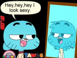 TAWOG:Gumball and the mirror of genderbent by Josael281999X3! 