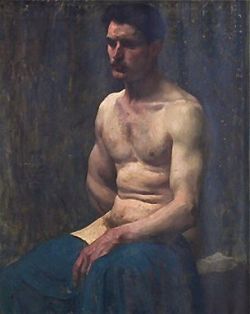 ‘Half Nude Model’ by Laurent Jacquot-Defrance, 1899.