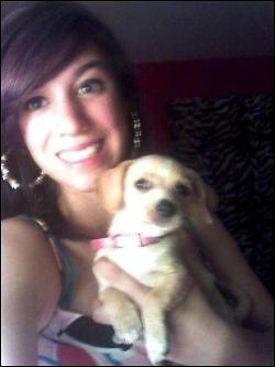 Cinna is a puppy, so that means I was like 16 here.oh god.