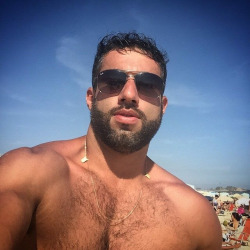 stratisxx:This greek lebanese daddy on tindr was looking for a young bottom with a smooth ass to fuck in mykonos. He was 6'4, 230lb,  uncut 9&quot; cock. Could you handle that big meat inside you after a long day at the beach… and that monster greek