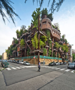 Vertical Forest: An Urban Treehouse That Protect Residents from Air and Noise Pollution - Turin, Italy. Designed by Luciano Pia, 