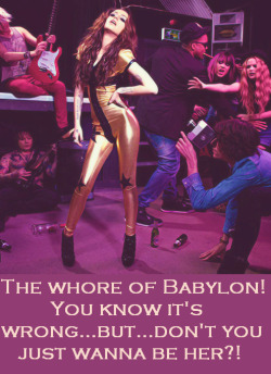 Faggotryandgendersissification:  The Whore Of Babylon! I Know It’s Wrong But…