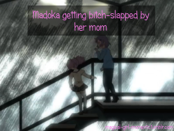 magical-girl-moments:  Madoka getting bitch-slapped by her mom.  Submitted by Anon