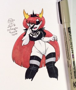 chillguysmut: ironbloodaika:   pinupsushi:  callmepo:  An extra tiny doodle to celebrate the appearance of H-poo in the latest SVtFoE. More like Heka-2b!  [Come visit my Ko-fi and buy me a coffee hot chocolate!]     You heard the man Hekapoo… let’s