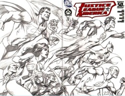 ungoliantschilde:  the Justice League of America, by Alan Davis for the Hero Initiative.