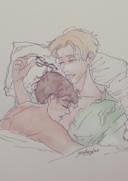 yesbocchan:  Outside, people talked. Whispered. They all knew someone was there. There, with Harry Potter. Draco wished they knew it was him. How he’d made Harry shiver beneath him, how Harry had pressed him against the mattress. He wanted all of them