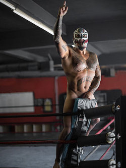 Some pics from Rey Mysterio’s ESPN body issue photoshoot 