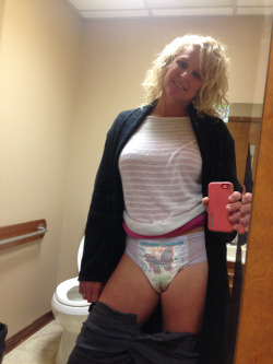 thebambinogirl:  I had to go to the gynecologist today for my yearly exam. I asked Daddy to please let me wear a pull-up diaper instead of my Bambino diaper. Last year the nurse came into the room just as i was undoing one of the diaper tapes and she