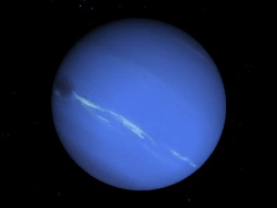 humanoidhistory:The planet Neptune in rotation. (via)