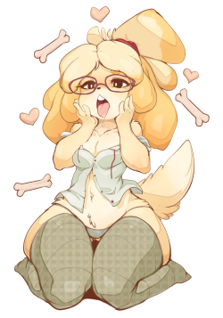 good-dog-girls:  Everyone loves Isabelle~ And Isabelle loves to serve. 