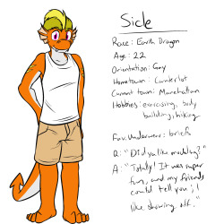 Meet Sicle, a rather muscular dragon, who isn&rsquo;t afraid to show off.
