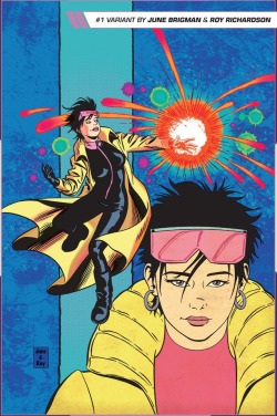 oxymitch: Generation X v2 #1, 2017 variant cover Jubilee (Jubilation Lee), then and now by June Brigman and Roy Richardson  