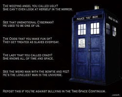 deathcutie20101:  lizziesangelofmusic:  Bullying Dr. Who style