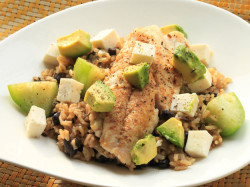 foodffs:  Snapper With Brown Rice, Avocado, and Cheese  Really nice recipes. Every hour.   
