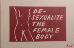 nouveau-realisme:  dÃ©sexualisez le corps fÃ©minin 