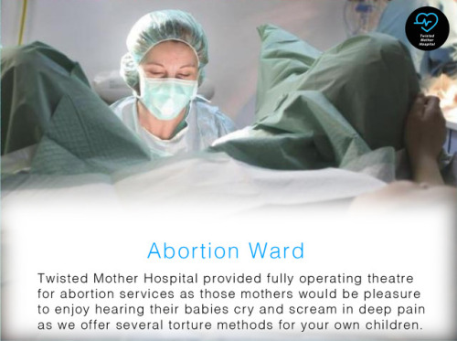 twistedmotherhospital:Abortion Ward is now available!