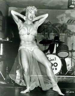 Lilly Christine   aka. &ldquo;The Cat Girl&rdquo;..  Performing her “Harem Dance” at &lsquo;Prima&rsquo;s 500 Club&rsquo; in New Orleans, sometime in the early 1950’s.. 