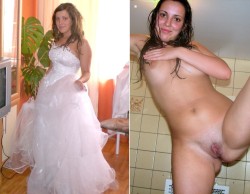 hotbride:  Hot bride - Brides having sex in wedding dresses, gowns, veils and rings. 