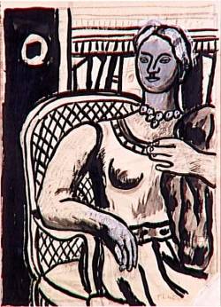 artist-leger:Study for a Portrait, 1945, Fernand Léger