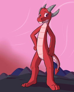 An attempt was made at drawing Ruby, that one dragon from a couple of pic ago, aged up.  