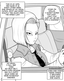 hesjayrich: aceliousartsxxx:  So, I was inspired by @funsexydragonball‘s “Before and Afters” So I made one with 18 and Krillin 9even though you barely see Krillin XD) Click the link below to see the second page.  In case the link below doesn’t
