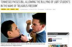 slugfucking:  santiadragon:  So this just happened and I swear this is just plain bullshit. THIS ARTICLE states that anyone who is LGBT or non christians can be bullied and the state is just cool with that because of “religious beliefs” I NEED YOUR