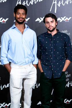 htgawmsource:  Alfred Enoch and Jack Falahee present ‘How to Get Away with Murder’ (Como Defender a Un Asesino) at AC Retiro Hotel on June 21, 2016 in Madrid, Spain. 