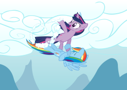 twidashlove:  Many of you might have already guessed this particular submission was incoming. After all, Ask Sparkles and Dashie happens to be one of the first TwiDash askblogs, and mod of the blog, Somepony, graciously took the time to complete this