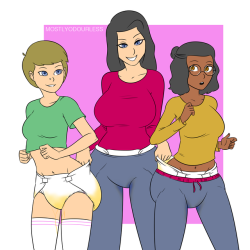 mostlyodourless: Leaky diaper checks Characters are 18   Windelchecks sind wichtig! Egal wie alt deine Mädchen sind!