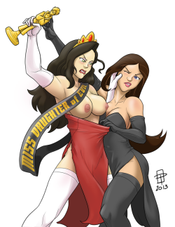 Catwalk catfight by CallMePo  Im a korra guy but asami sure is also hot~ &lt; |D&rsquo;&ldquo;&rdquo;&rsquo;