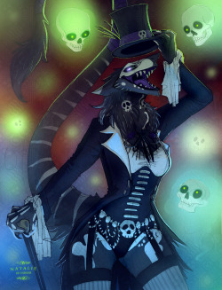 Voodoo Mistress [CM] - by NatalieDeCorsairgotta love a good sergal, stockings, and skeleton paint 