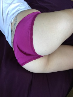 jessownsrichie:  Wet purple panties!! #booty #whooty #pawg #panties #wetpussy #bbcslut #crampie #hotwife