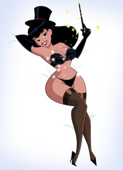 grimphantom2: Commission: Zatanna, Sexy Enchantment by grimphantom    Hey guys,Commission done for @javidluffy who ask for Zatanna from the new show Justice League Action. This one was done for his birthday very early so  i’m now posting it so everyone