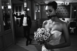 dom1natus:  Are you ready gorgeous?  The feminist in me is screaming at me, but the submissive in me is quite happy when all I could think when I saw this is, &ldquo;Now that is the way to start a life together. He makes all of the vows while she kneels.