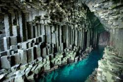sixpenceee:  Fingal’s Cave, a sea cave on the Isle of Staffa, Scotland.