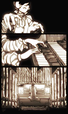 art-of-the-hawk:     and now she’ll have to fix the piano… again… My contribution to boooniverse is based off of @laurenzuke‘s really cool headcannon on twitter: 