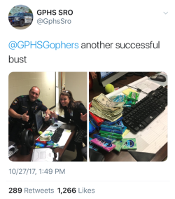 m16s-m1911s-and-power:  texasgmg:   lovelyardie:  thevoluntaryist:  thevoluntaryist:   I saw this thread on twitter and was able to get screen shots literally minutes before the Grand Prairie Texas High School resource officer deleted his account.  In