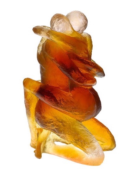 haus-of-glass:  Daum  |  Amber Tantra Sculpture