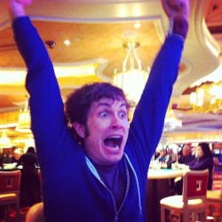 tobuscus:  This is what I look like when I win two dollars 