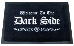Gothstore:&Amp;Ldquo;Welcome To The Dark Side&Amp;Rdquo; Gothic Doormat. Indoor /