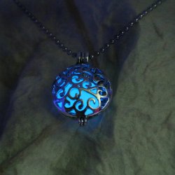 sixpenceee:  Compilation of Space/Glow in the Dark Jewelry   Eclipse Glow in the Dark Necklace (Ű.89)   Magical Heart Glow Necklace (ű.70) Glowing Blue Moon Necklace (Ů.70) Full Moon Necklace (ű.50) Teardrop Glow Necklace (บ.89) Glow in the Dark