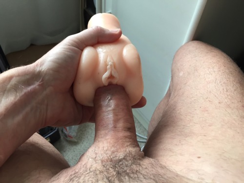 pov-selfies-and-more:  Assfucking my toy pussy  Fleshlight fun.