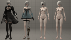 YoRHa 2B  V2.0 (with Kainé’s outfit and Vicious Contract sword) model available on SFMLabBig awesome update thanks to @jim994 . Thank you very much for letting me port this model! ^^As you can see in the description of the model in SFMLab, this model