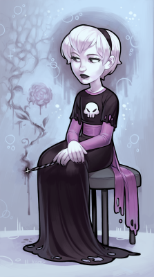 Xamag-Homestuck:  A Rose And A Rose: Xamag’s Random Generic Painting That She Couldn’t