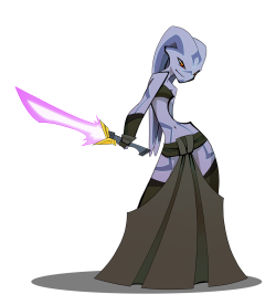 thepinkpirate:  Twi’lek Sith I did for the character design challenge over at http://characterdesignreferences.tumblr.com/