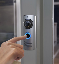 dailycoolgadgets:  DoorBot Wi-Fi Enabled Smart Doorbell The doorbell for smartphone and tablets. It is a video intercom for your smartphones and tablets. See and talk with visitors using your smartphones and tablets. Whether you’re in the house or halfway