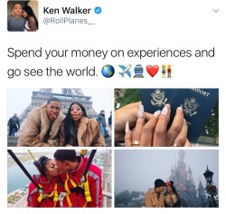 parks-and-rex: systemofafault:  parks-and-rex:   internal-ascension:  bl0wmekissesxo:  De'arra and Ken. 😍      Sell all your shit and live in a van. Then you can go anywhere.    Golden 😂😂