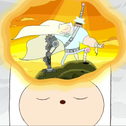 landbasered:  roquereptil:  it has begun  WHHHAAAAAAA  Oh man, OH MAN, the foreshadowing/theme of Finn&rsquo;s right arm being replaced is one of my favorite things in the show. And let me tell you I freaking love Adventure Time so that&rsquo;s saying