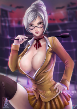 namwhan-k:     I just finished watching Prison School and I wanted to draw one of the girls. So here is the vice president Meiko Shiraki. ^^     www.patreon.com/namwhan   
